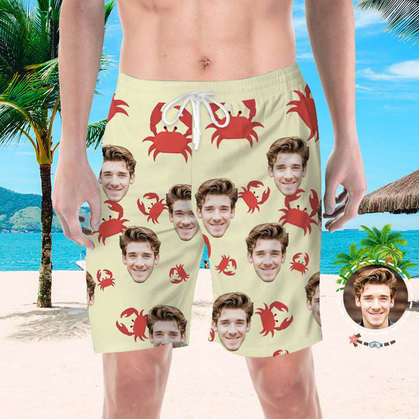Custom Face Shorts Custom Swim Cool Swimming Trunk Face Beach Shorts