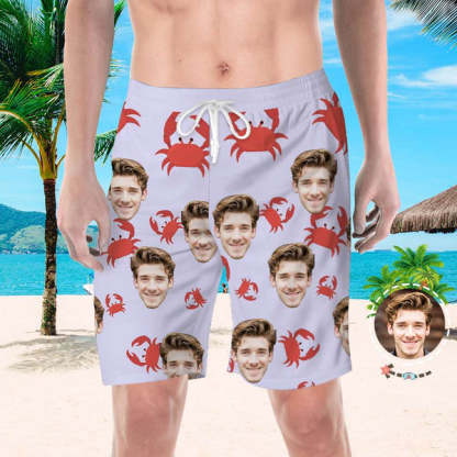 Custom Face Shorts Custom Swim Cool Swimming Trunk Face Beach Shorts