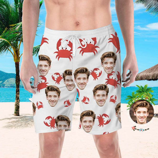 Custom Face Shorts Custom Swim Cool Swimming Trunk Face Beach Shorts