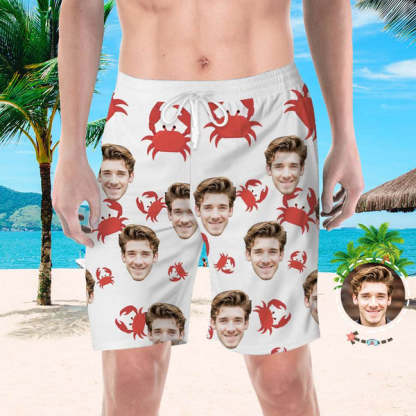Custom Face Shorts Custom Swim Cool Swimming Trunk Face Beach Shorts
