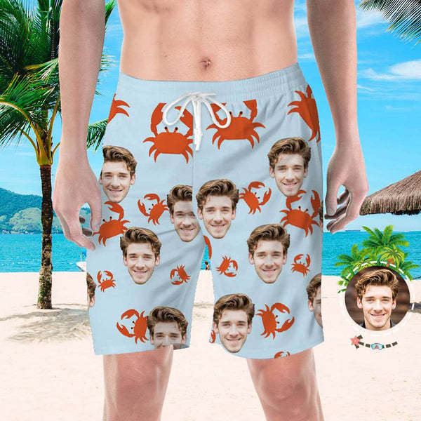 Custom Face Shorts Custom Swim Cool Swimming Trunk Face Beach Shorts