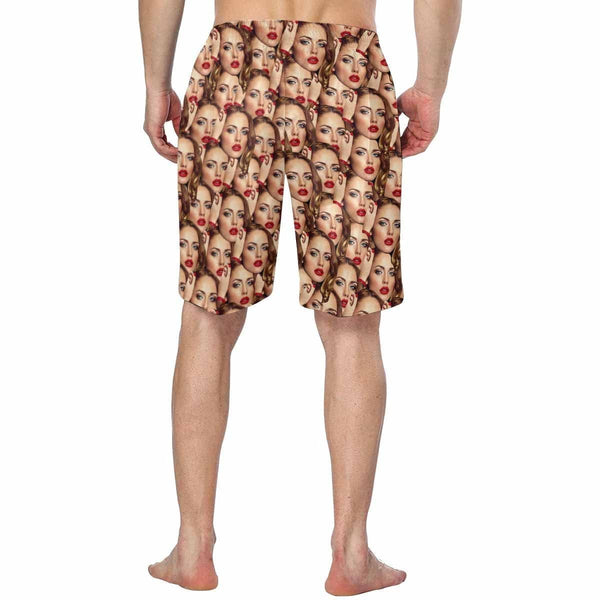 Personalized Swim Cool Swimming Trunks Photo Swim Cool Swimming Trunks Girlfriend Face Gifts