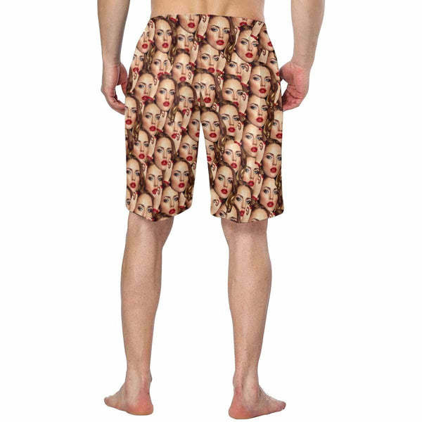 Personalized Swim Cool Swimming Trunks Photo Swim Cool Swimming Trunks Girlfriend Face Gifts