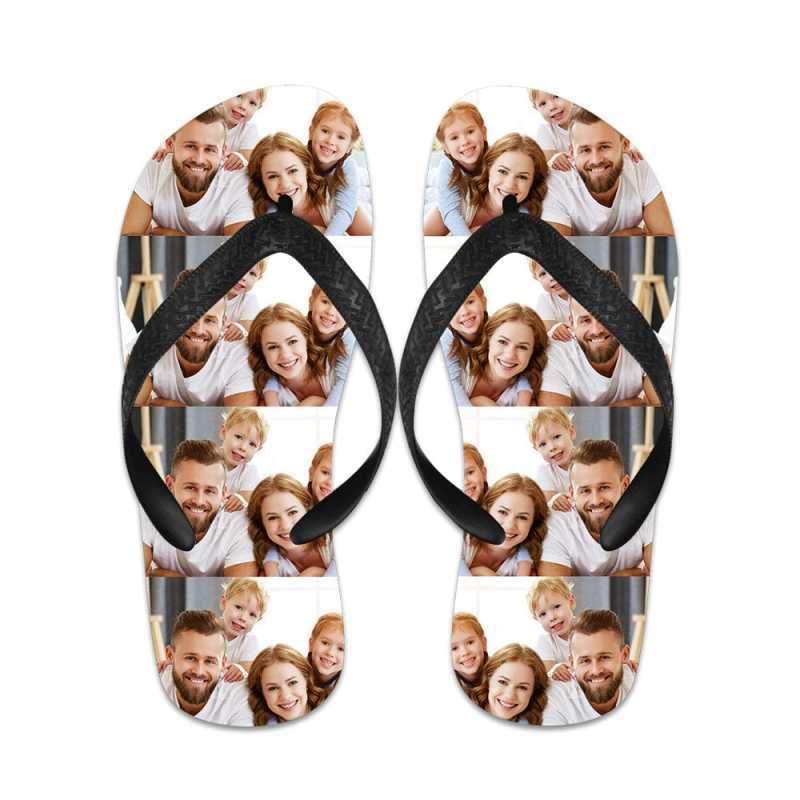 Photo Flip Flops Personalized Flip Flops Summer Beach Slide Sandals