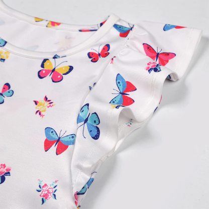 Girls Dress Unicorn Printed Casual Party Twirly Dress for Kids in 2t to 10 Years