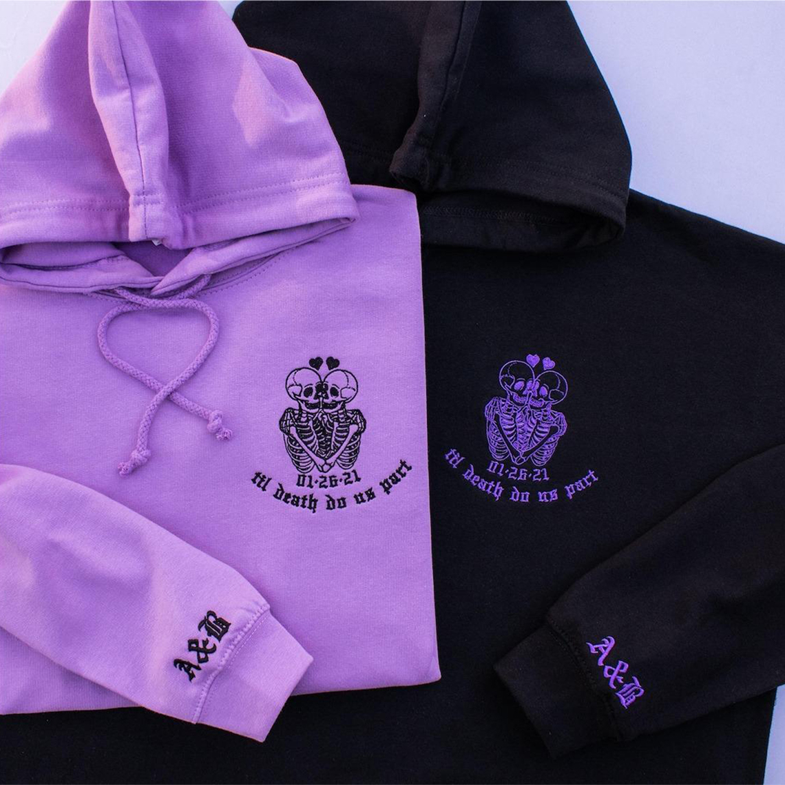 Valentine’s Day Matching Sweatshirts Till Death do Us Part Couples Matching Hoodies