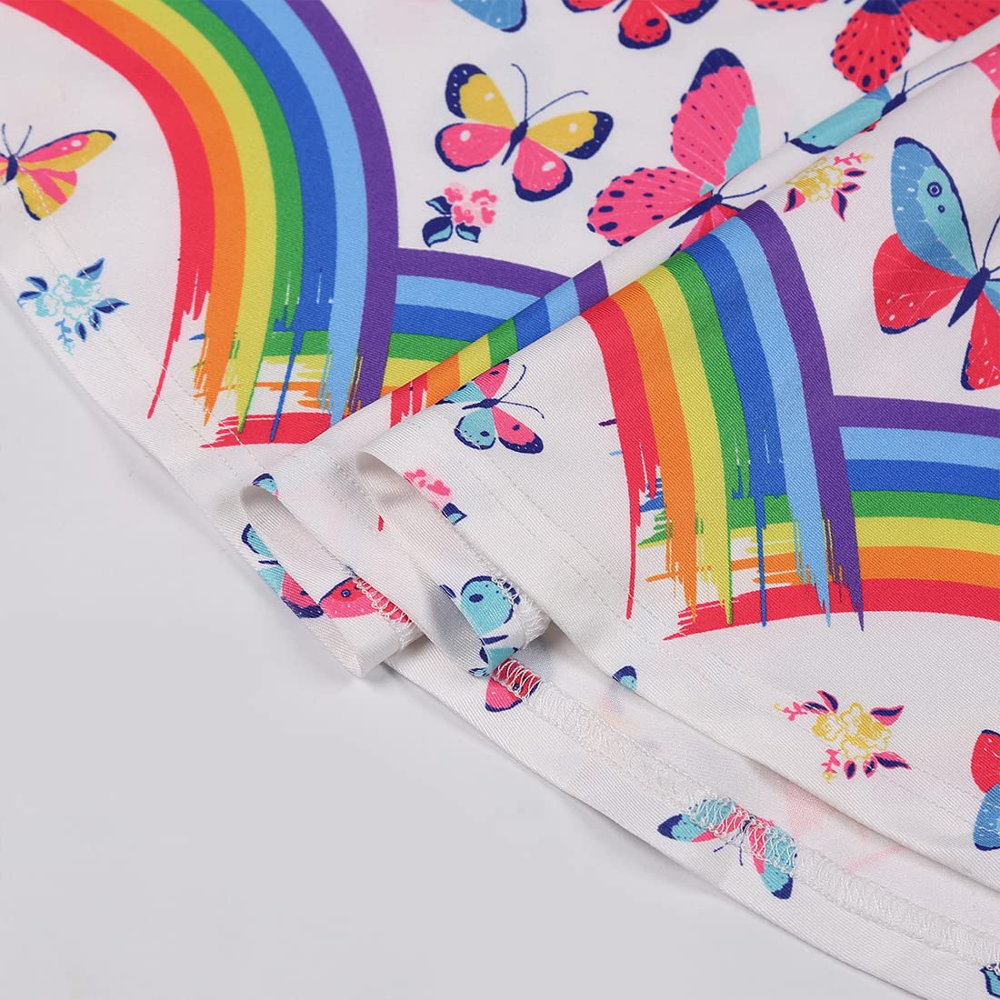 Girls Dress Unicorn Printed Casual Party Twirly Dress for Kids in 2t to 10 Years