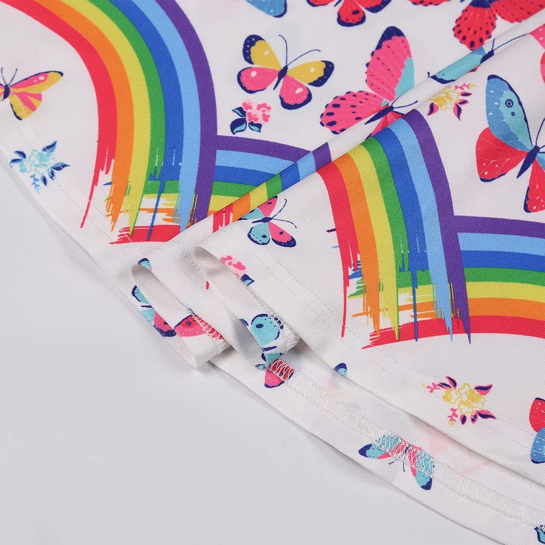 Girls Dress Unicorn Printed Casual Party Twirly Dress for Kids in 2t to 10 Years
