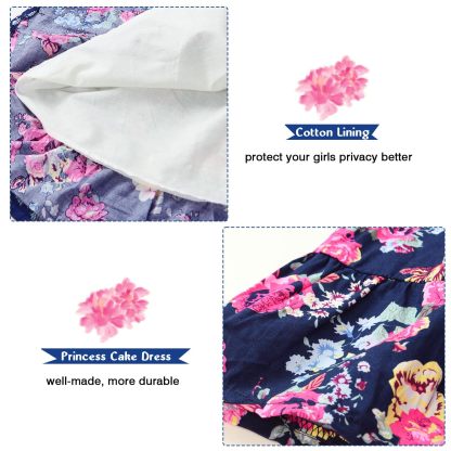 Western Dress Girls, Denim Tops Flower Girl Dress, Princess Dresses for Girls, Party Dresses for Girls 3-14 Years