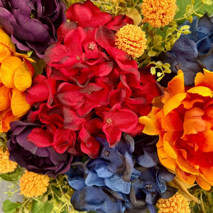 Elegant Autumn Peony Wreath – Front Door Fall Decoration