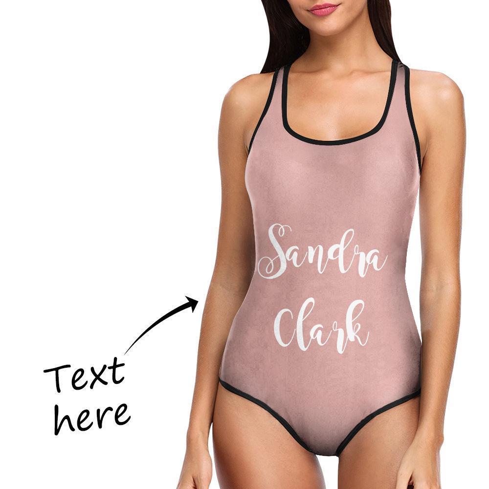 Photo Swimsuit Personalized Swimsuit Custom With Text Colorful