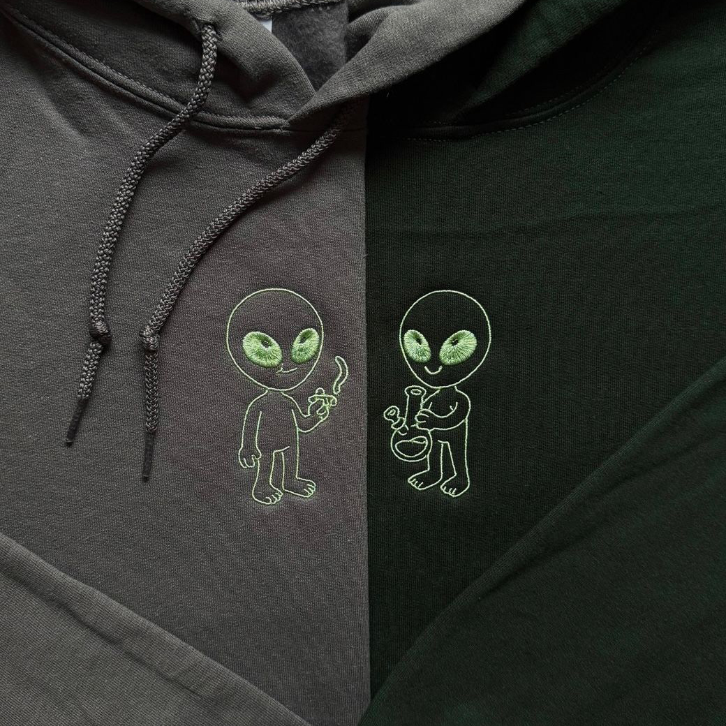 Stoner Aliens Matching Embroidery Set HCMD0453