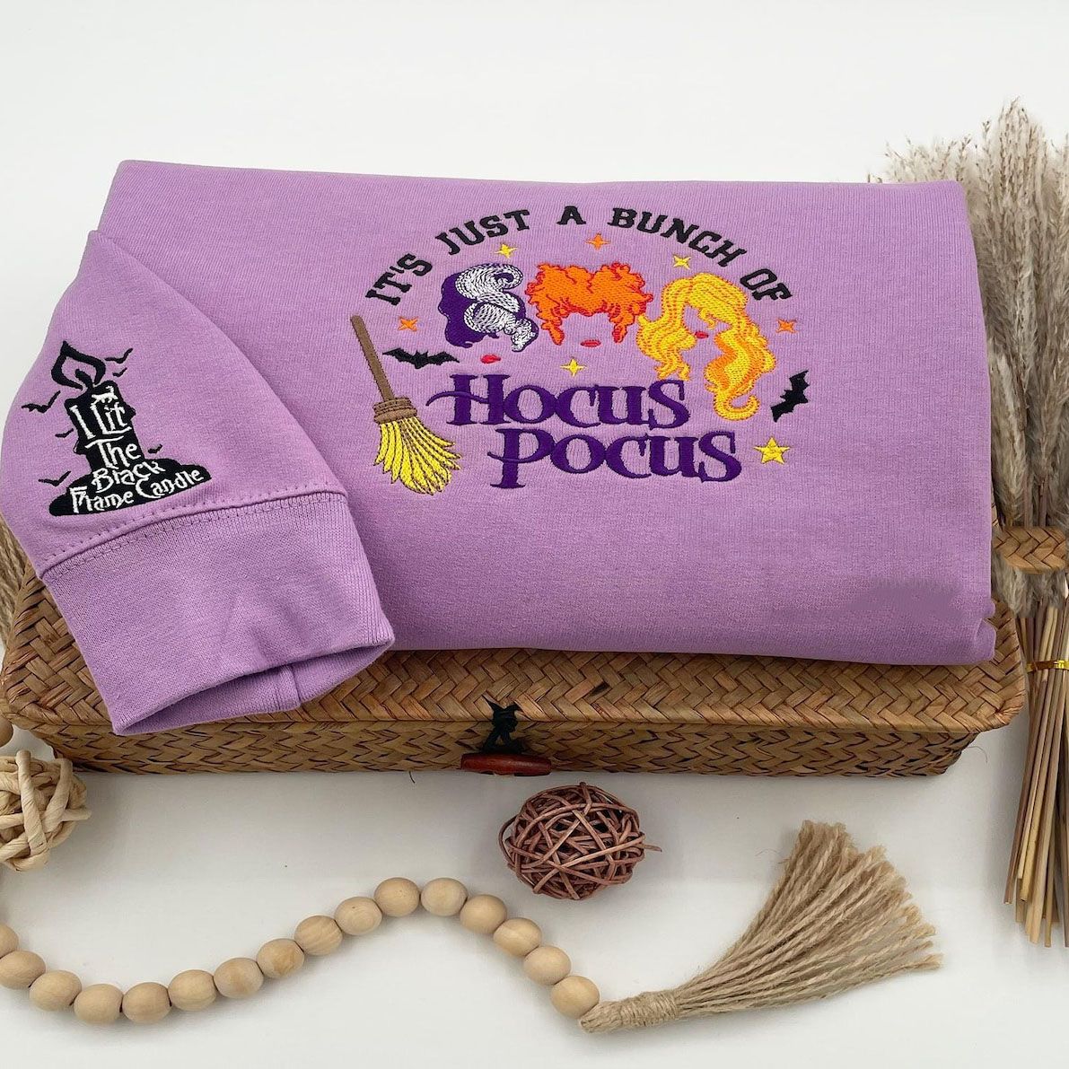 Embroidered Halloween embroidery sweatshirt | Y2K Style Embroidered Crewneck