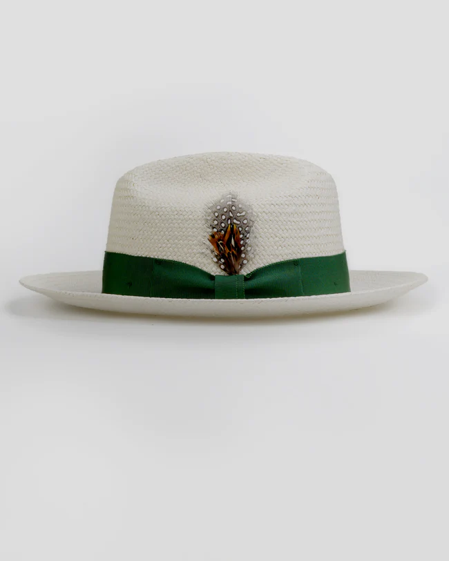 Miller Ranch Straw Fedora Hat - Ivory