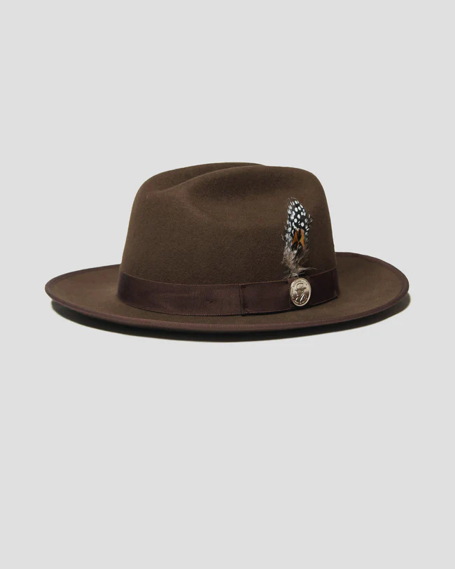 Miller Ranch Fedora Hat - Chocolate