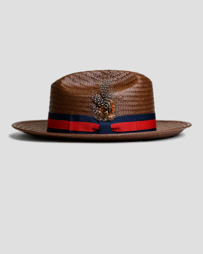 Miller Ranch Fedora Hat - Retro Straw