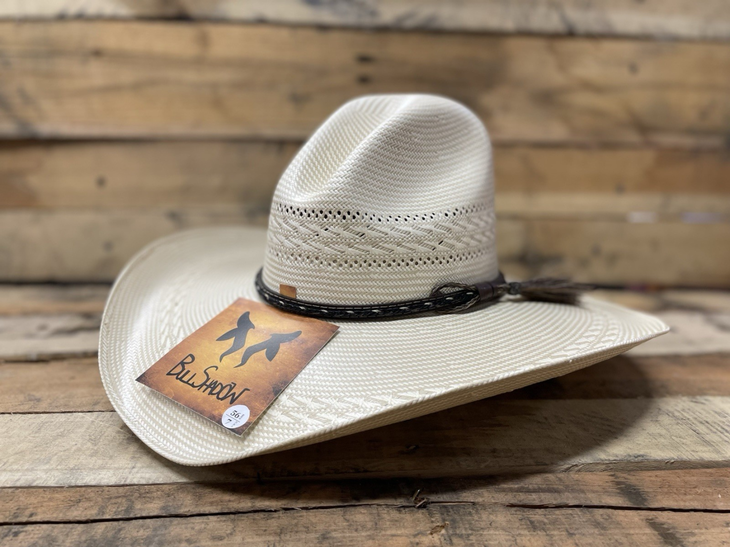 Natural Cowboy Western Straw Hat 750X Gus Style 