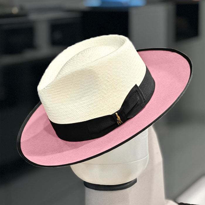 Bellissimo Exclusive Panama and Felt Two Tone Fox-Pink