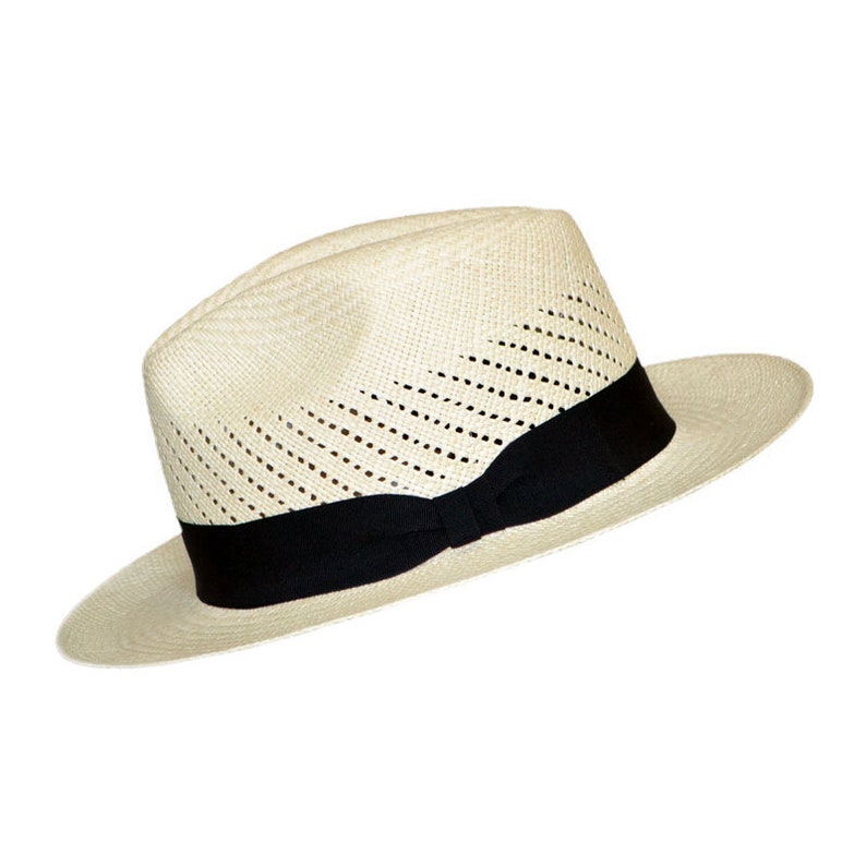 Classic Vented | Original Panama Hat | Brisa Weave | Natural Straw | Black Band | Handwoven in Ecuador | GPH | HatBox Included-FREE SHIPPING