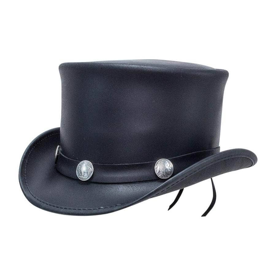 HAMPTON - MENS LEATHER TOP HAT