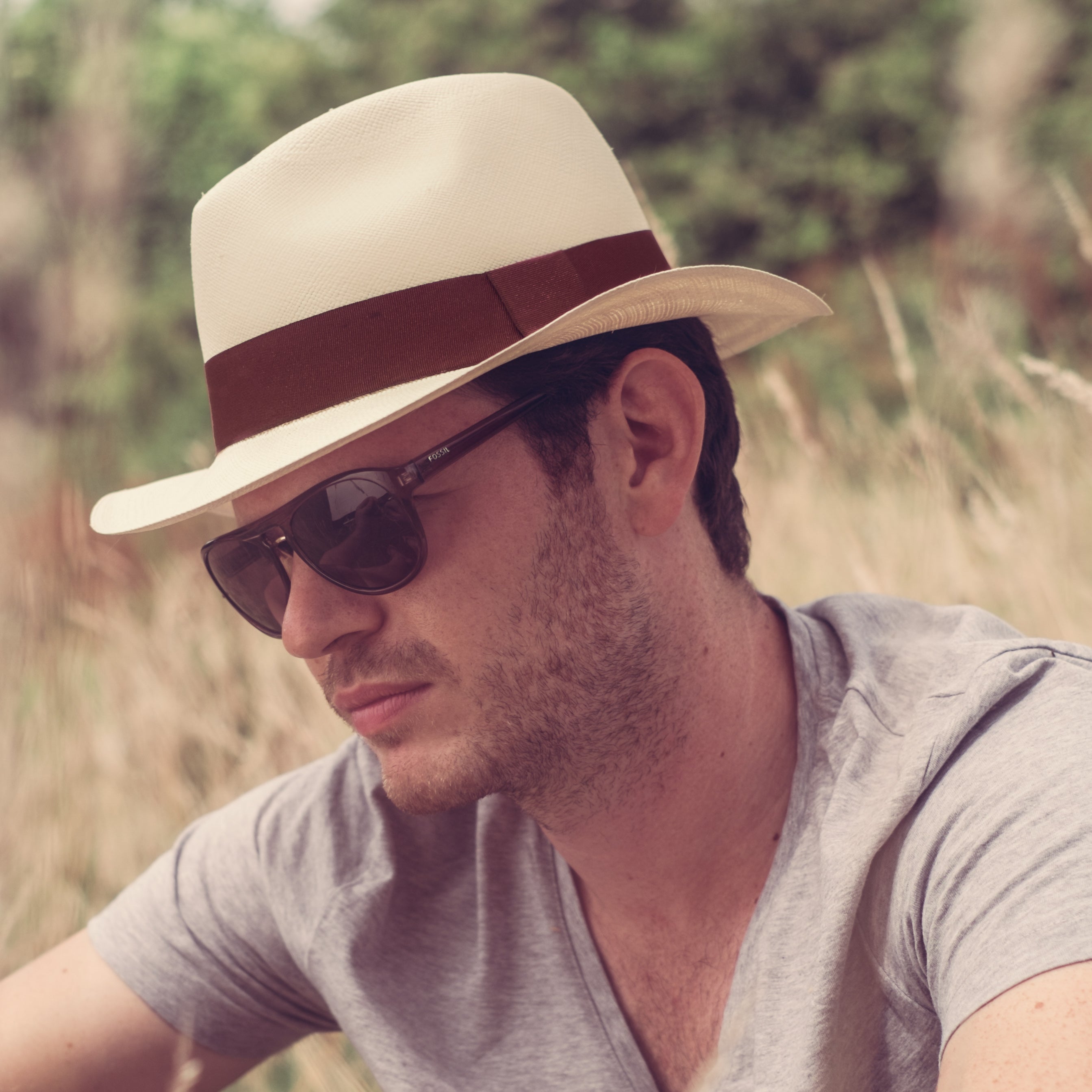 H&F Signature Range - Classic Fedora (Natural)-FREE SHIPPING