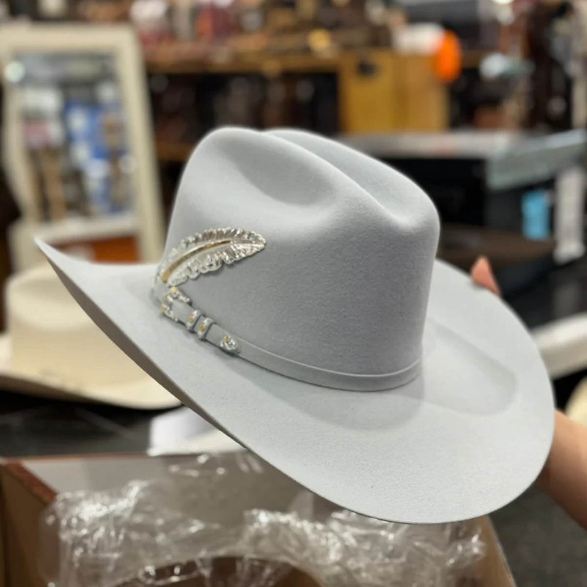 Limited Edition 100X Jerarch Cowboy Hat Platinum