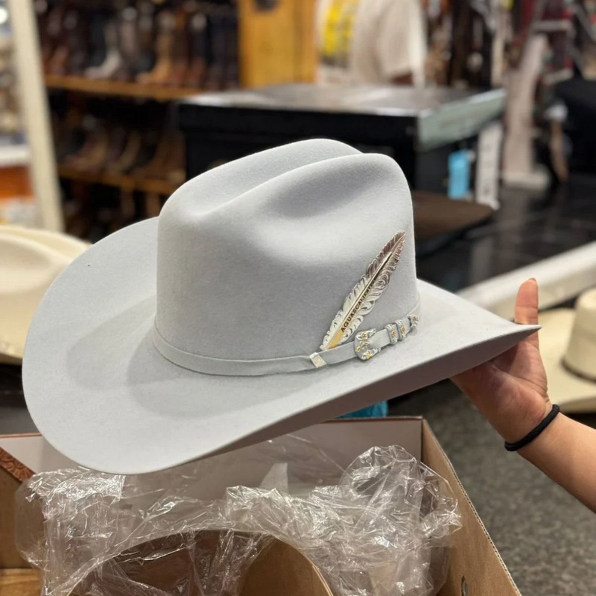 Limited Edition 100X Jerarch Cowboy Hat Platinum
