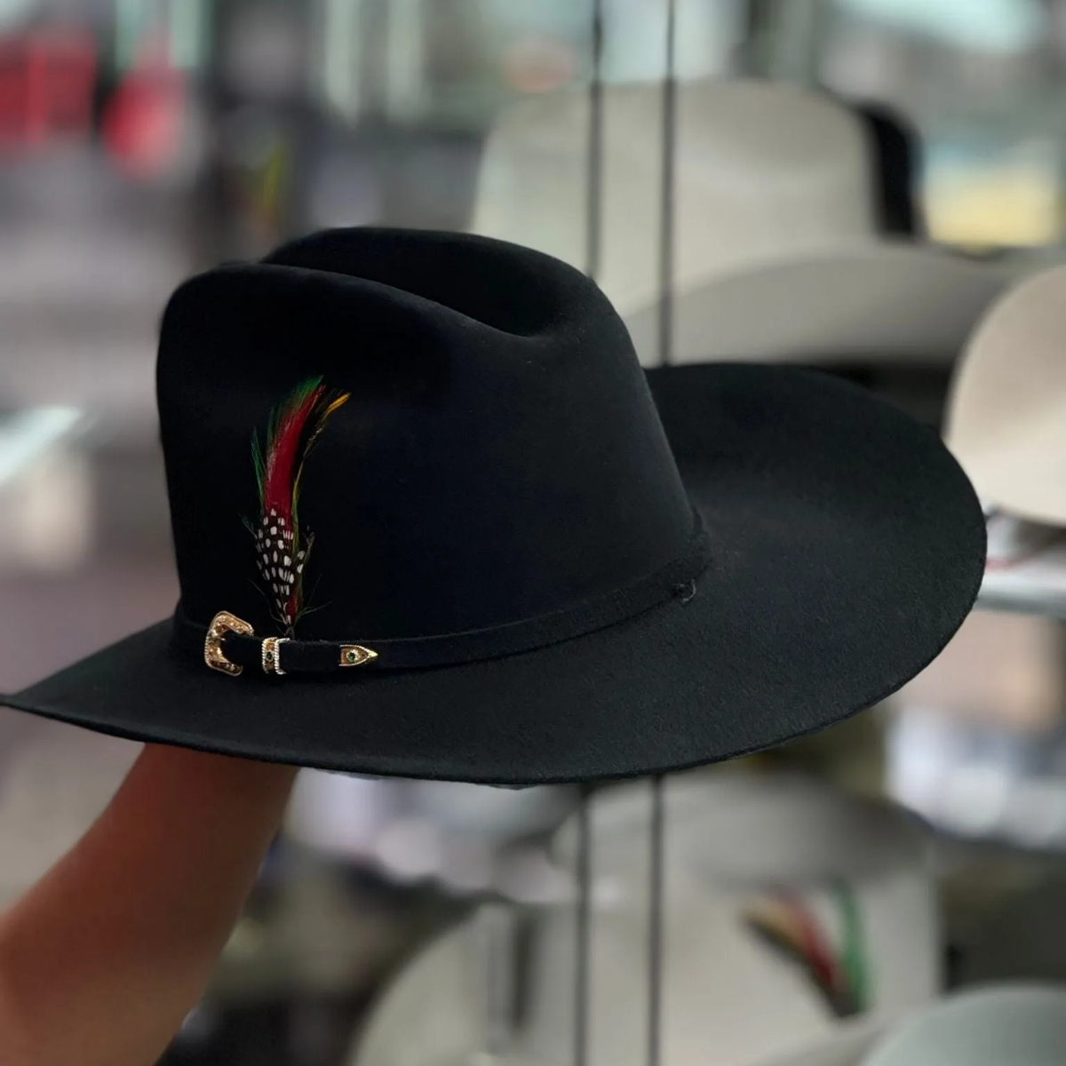 10x Brenham Black Cowboy Hat