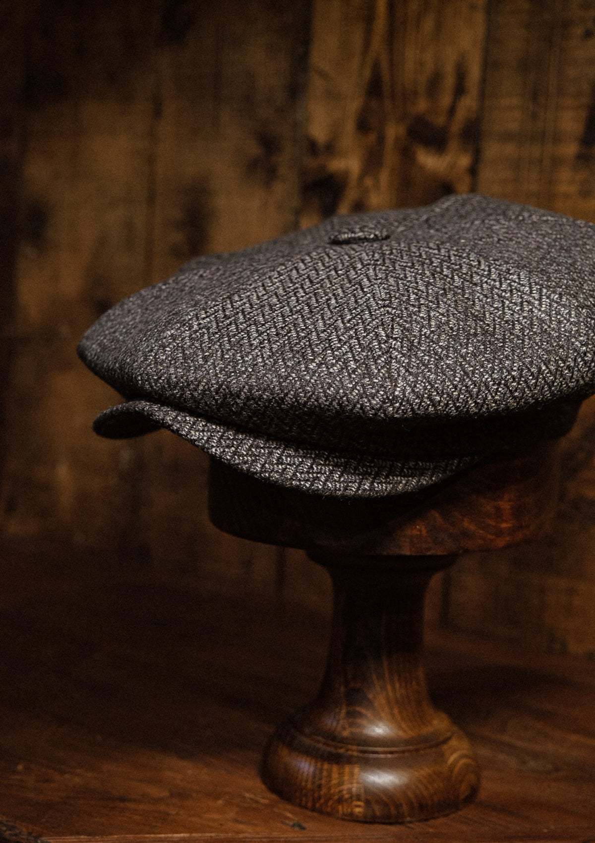Grafton Baker Boy - (Wide Width) Lightweight Italian Wool - Grey
