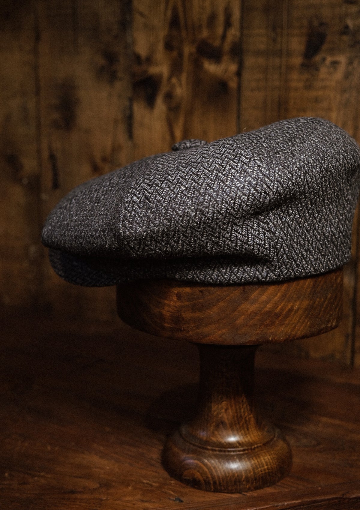 Grafton Baker Boy - (Wide Width) Lightweight Italian Wool - Grey