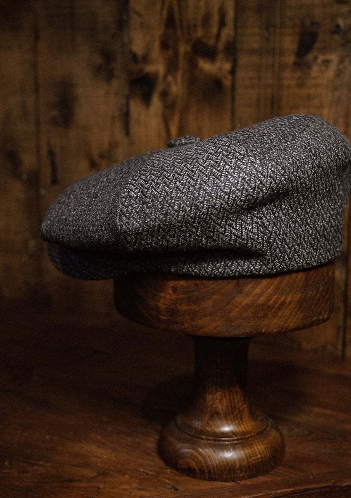 Grafton Baker Boy - (Wide Width) Lightweight Italian Wool - Grey