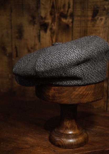 Grafton Baker Boy - (Wide Width) Lightweight Italian Wool - Grey
