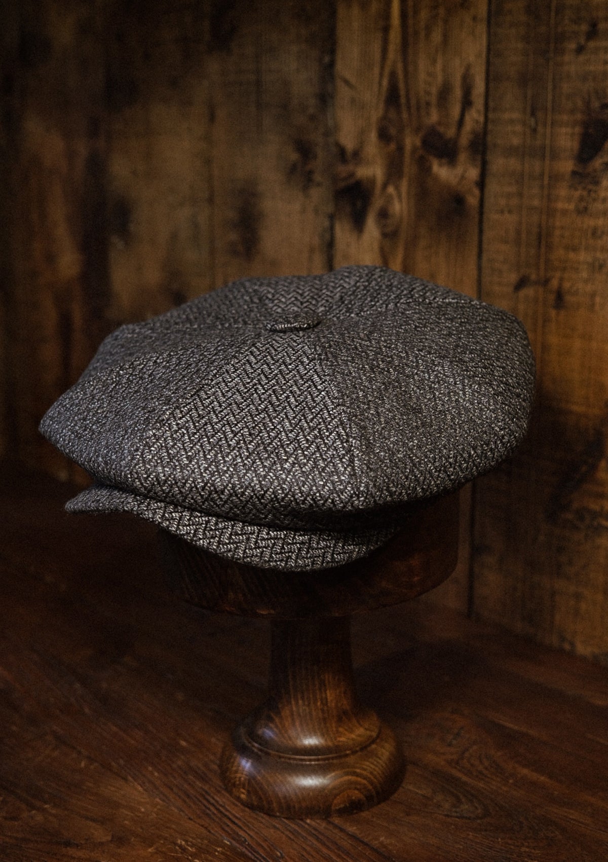 Grafton Baker Boy - (Wide Width) Lightweight Italian Wool - Grey