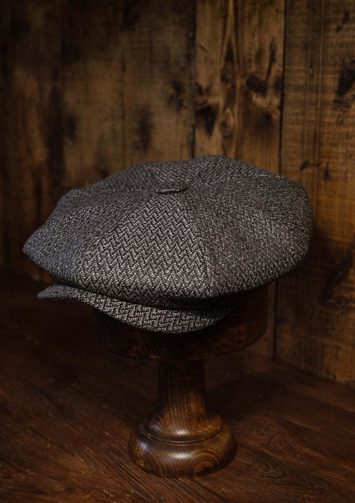 Grafton Baker Boy - (Wide Width) Lightweight Italian Wool - Grey