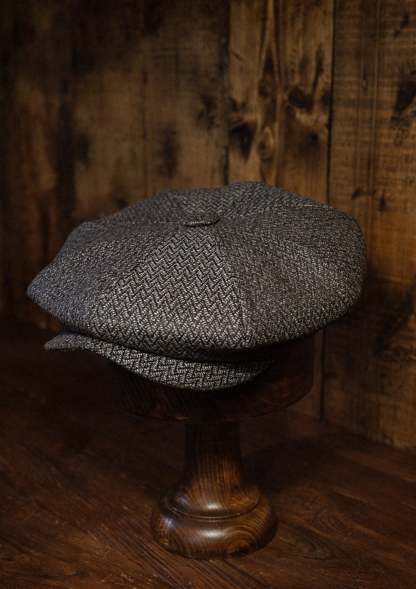 Grafton Baker Boy - (Wide Width) Lightweight Italian Wool - Grey