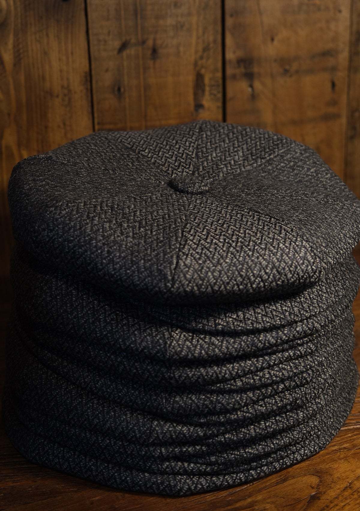 Grafton Baker Boy - (Wide Width) Lightweight Italian Wool - Grey
