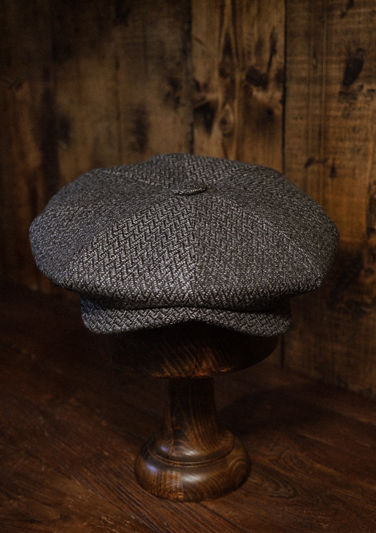 Grafton Baker Boy - (Wide Width) Lightweight Italian Wool - Grey