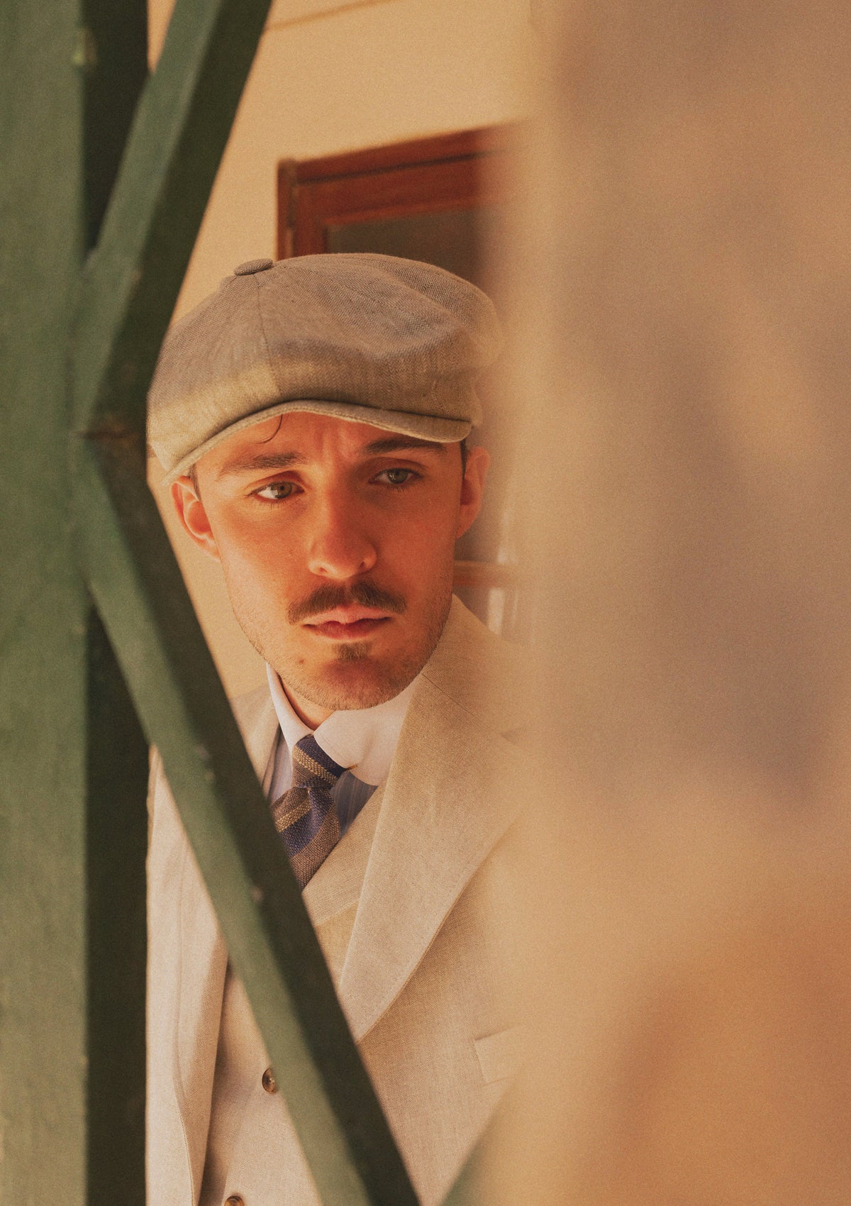 Fulton Baker Boy - (Mid-Width) Almond Linen