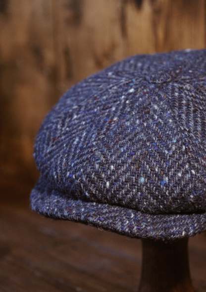 Newman Baker Boy - (Mid-Width) Navy Fleck Herringbone