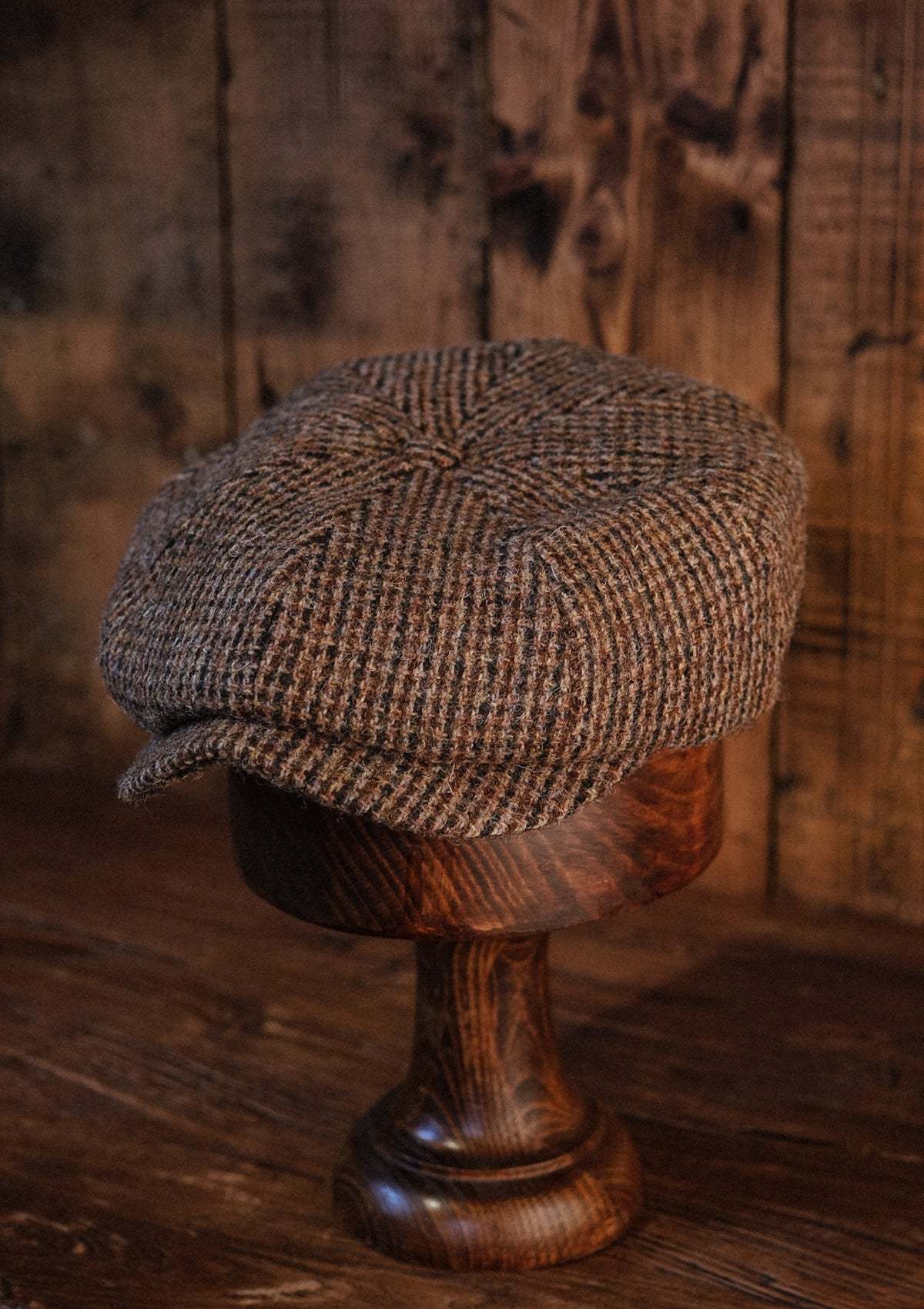 Ridgmount Baker Boy (Narrow Width) Pine Harris Tweed