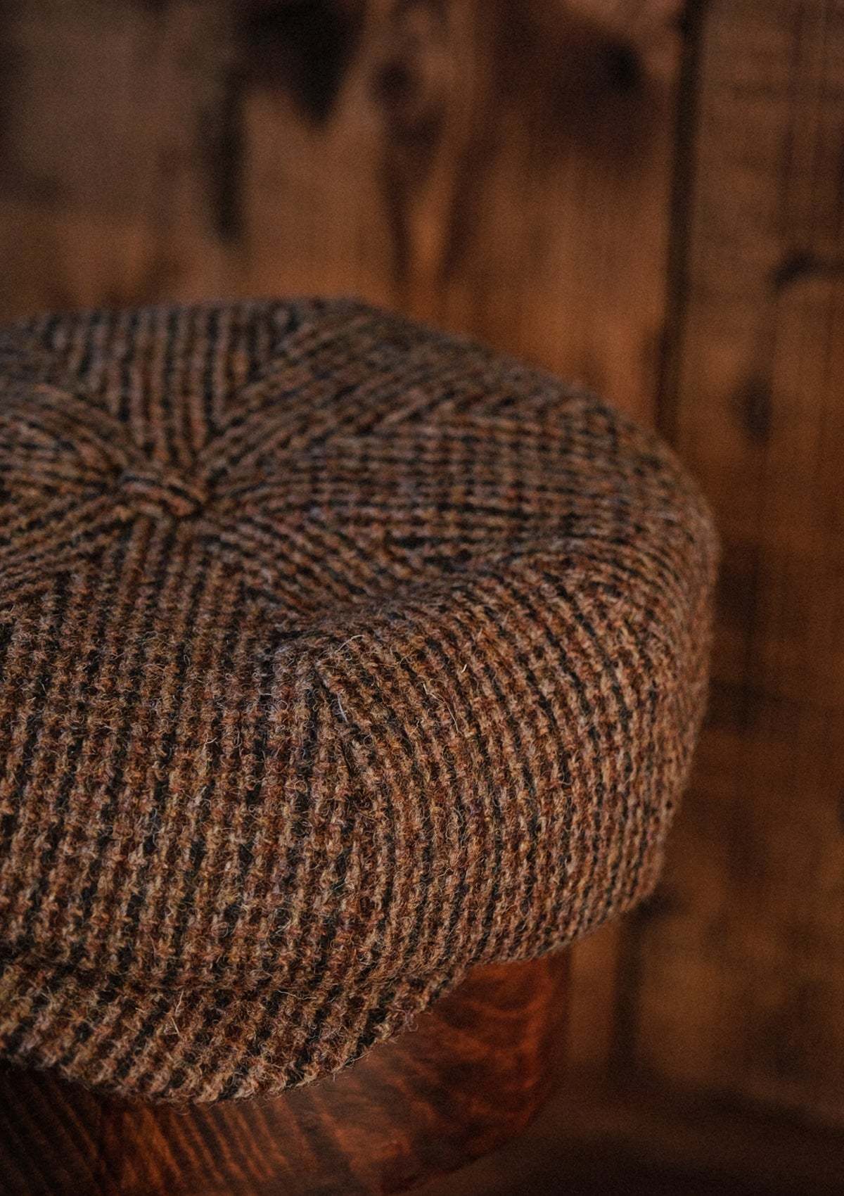 Ridgmount Baker Boy (Narrow Width) Pine Harris Tweed