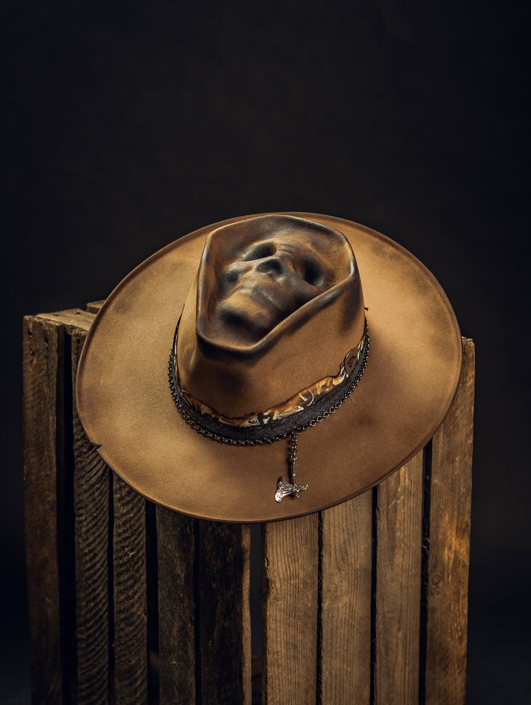 Vintage Skull Rancher Hat