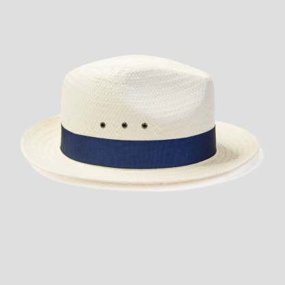 Clearance-Miller Ranch Straw Trilby Fedora – Ivory[Fast shipping and box packing]