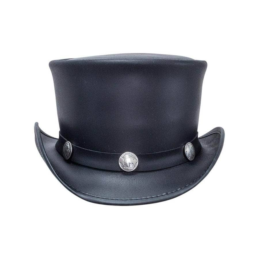HAMPTON - MENS LEATHER TOP HAT
