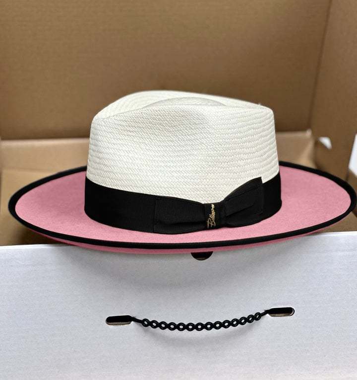 Bellissimo Exclusive Panama and Felt Two Tone Fox-Pink