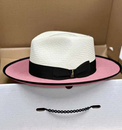 Bellissimo Exclusive Panama and Felt Two Tone Fox-Pink