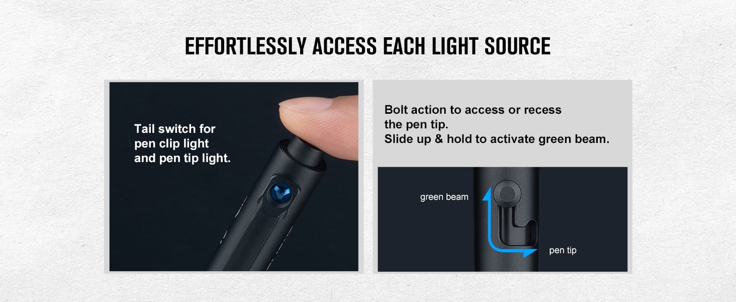 Different convenient switches to control light source
