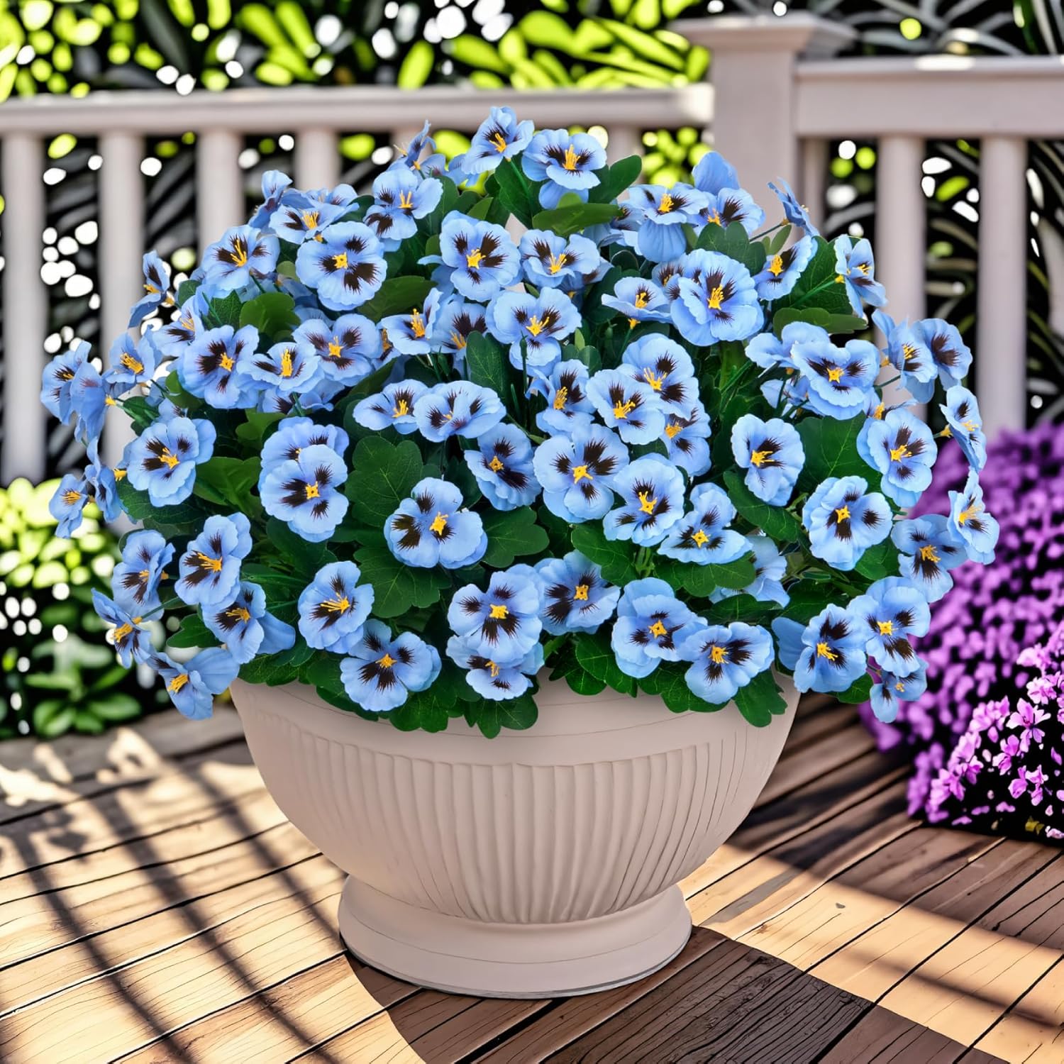 💥Last Day Each Only $2.49💐Artificial Pansy Flowers - UV resistant, Waterproof, Windproof