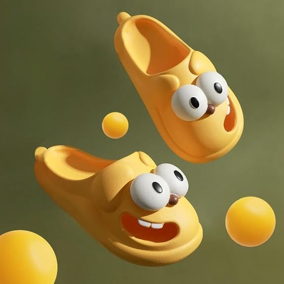 3D Big Eye Dog Fun Cartoon Package Head Eva Slippers
