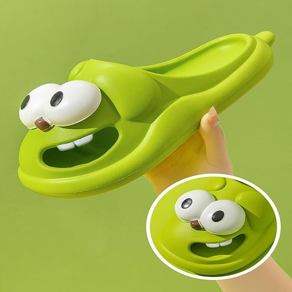 3D Big Eye Dog Fun Cartoon Package Head Eva Slippers